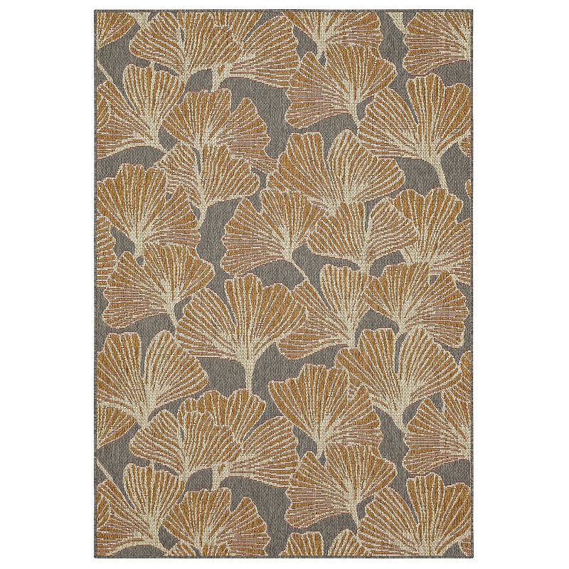 Mohawk Home Ginko Indoor Outdoor Accent Area Rug, Grey, 4X5.5 Ft