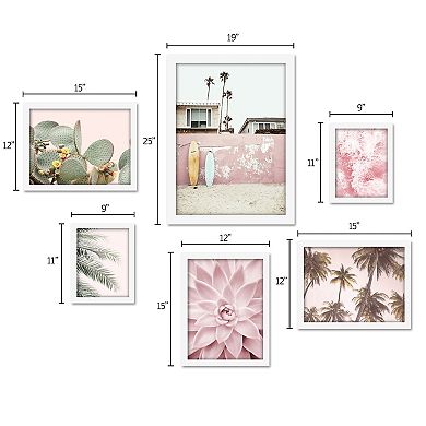 Americanflat Southwest Beach Framed Wall Art 6-piece Set