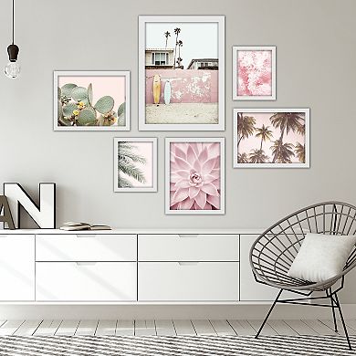 Americanflat Southwest Beach Framed Wall Art 6-piece Set