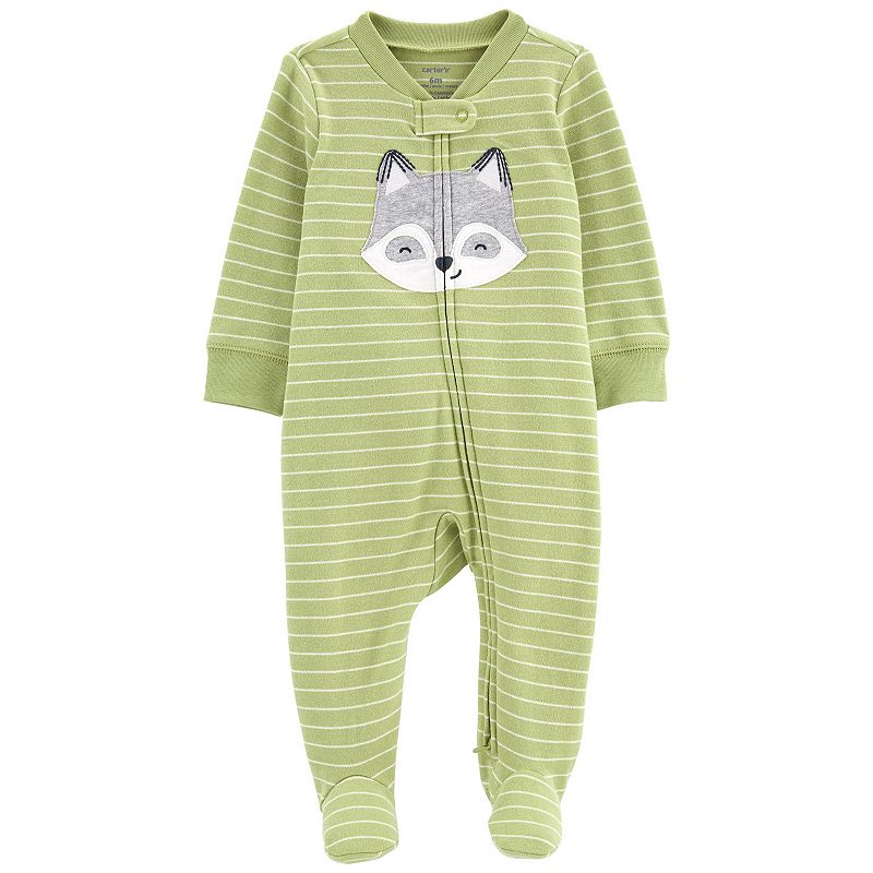 Baby Boy Carters Raccoon 2-Way Zip Cotton Sleep & Play, Infant Boys, Size