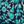 Navy Turquoise Floral