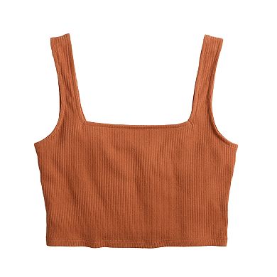 Juniors SO Cropped Tank Top