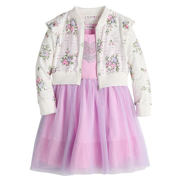 Girls 4-6x Knit Works Jacket & Dress Set