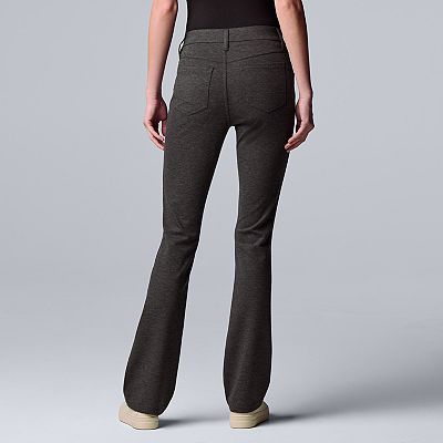 【Raucohouse】Vera bootcut ribbed pants Women's Simply Vera Vera Wang Modern-Fit Bootcut Pants
