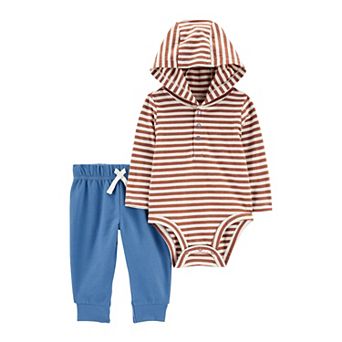 Baby Boy Carter's Hooded Bodysuit & Jogger Pants Set