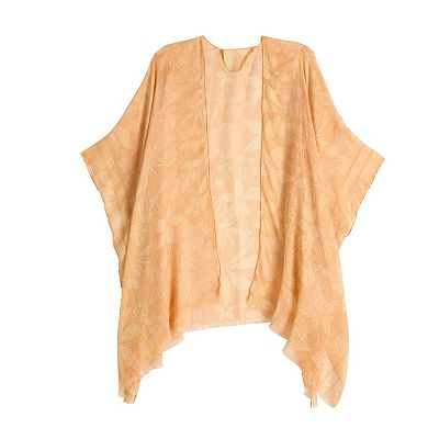 Women's Sonoma Goods For Life® Floral Linework Tacked Ruana