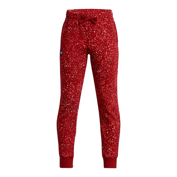Boys 820 Under Armour Printed Rival Fleece Joggers