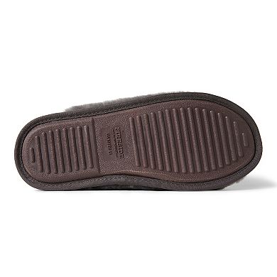 Dearfoams Broome Genuine Shearling Men's Scuff Slippers