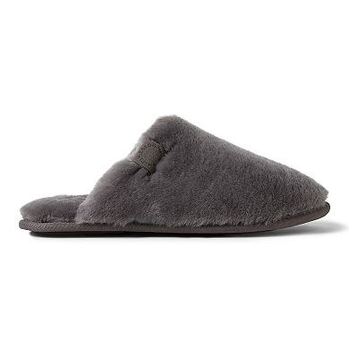 Dearfoams Broome Genuine Shearling Men's Scuff Slippers