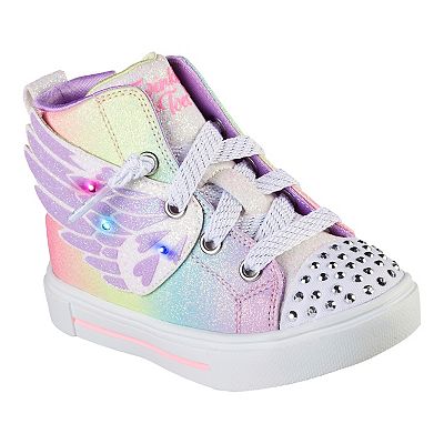 Skechers Twinkle Toes Twinkle Sparks Wing Charm Toddler Girls Light Up Shoes