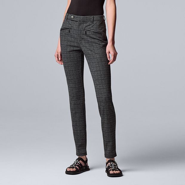 Petite Simply Vera Vera Wang Ponte Skinny Pants