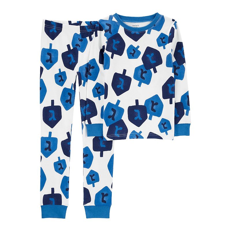 Boys 4-14 Carters Holiday Snug Fit 2-Piece Pajama Set, Boys, Size: 12, Bl