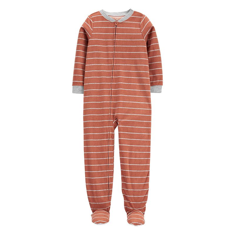 Boys 4-14 Carters 1-Piece Footie Pajamas, Boys, Orange Stripe