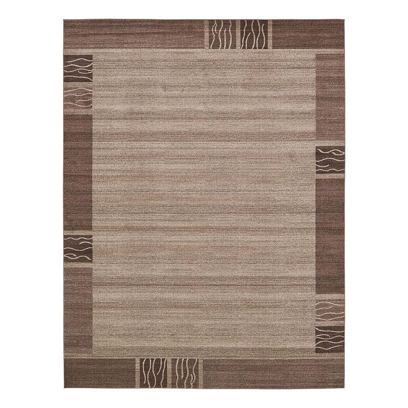 Unique Loom Sarah Del Mar Rug, Brown, 8Ft Rnd