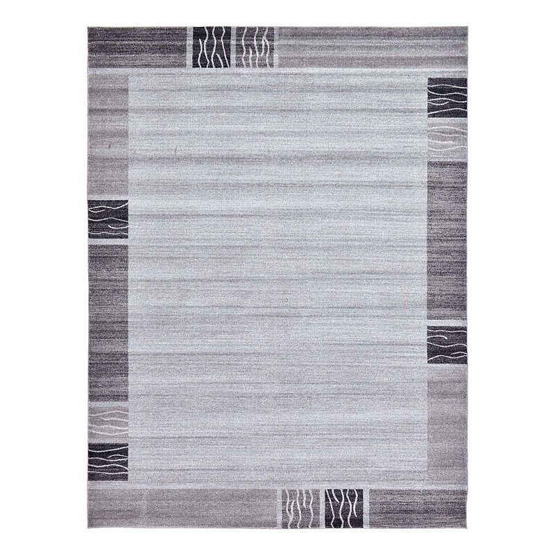 Unique Loom Sarah Del Mar Rug, Grey, 6Ft Rnd