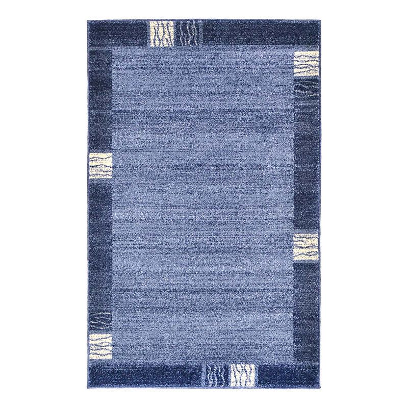 Unique Loom Sarah Del Mar Rug, Blue, 8Ft Sq