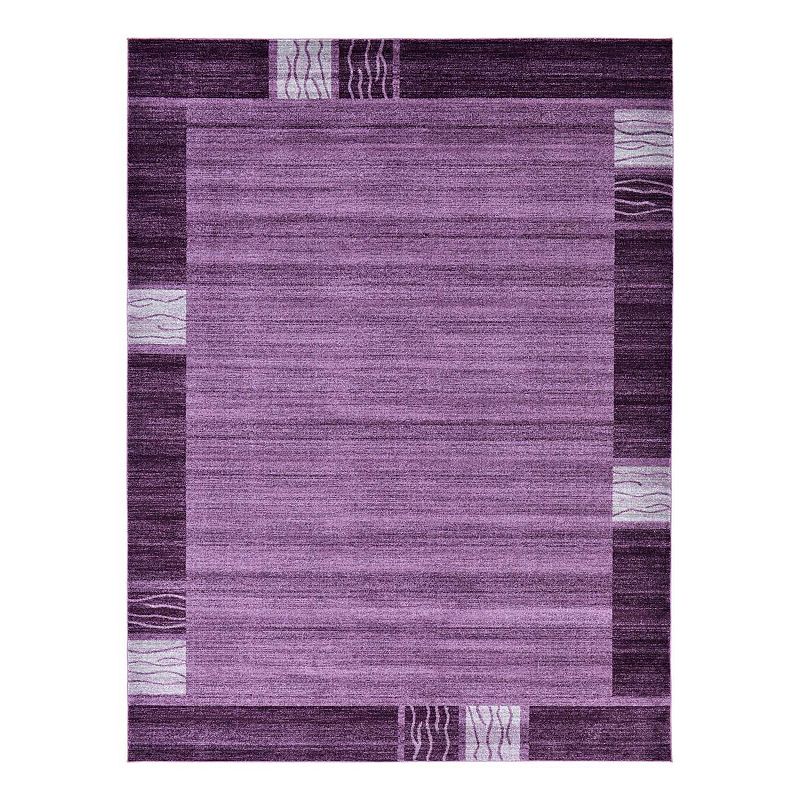 Unique Loom Sarah Del Mar Rug, Purple, 8X11.5 Ft