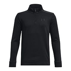 Under Armour Boys Shirt Youth Extra Large Gray Black Thermal Long