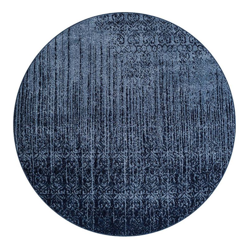 Unique Loom Jennifer Del Mar Rug, Blue, 8Ft Sq