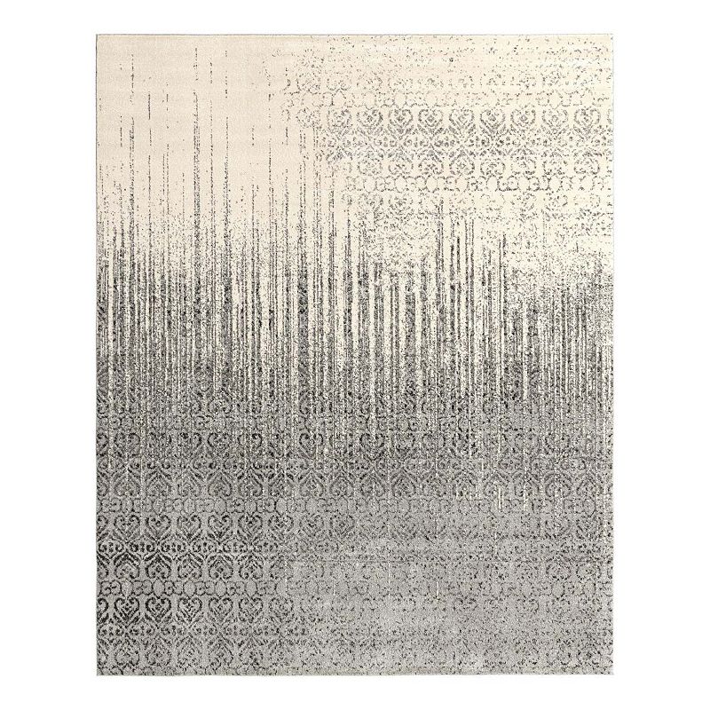 Unique Loom Jennifer Del Mar Rug, Grey, 6FT Sq