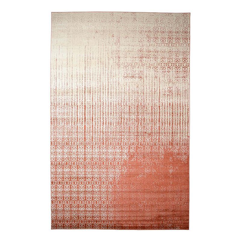 Unique Loom Jennifer Del Mar Rug, Red, 8Ft Sq