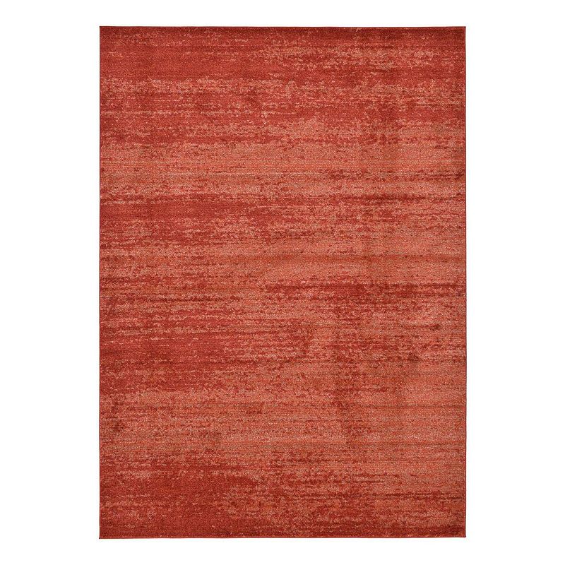 Unique Loom Lucille Del Mar Rug, Red, 8Ft Rnd