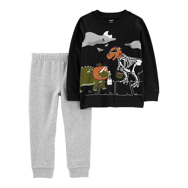 Baby Boy Carters Halloween Dino Graphic Tee & Jogger Pants Set, Infant Boy