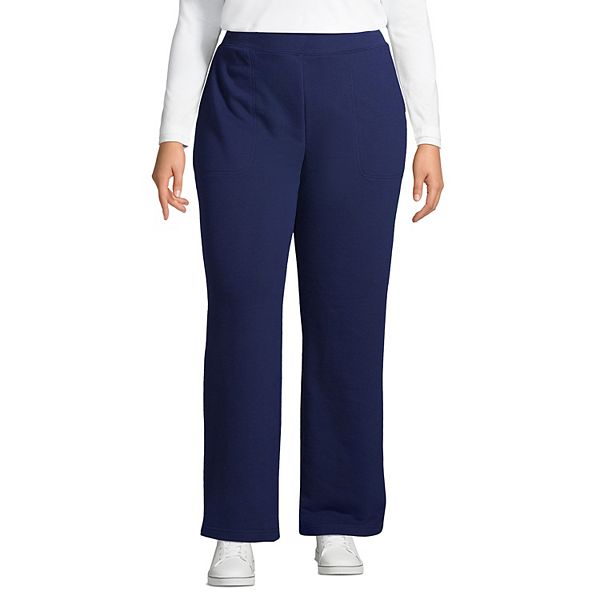 Petite Lands' End Serious Sweats High Rise Wide-Leg Pants