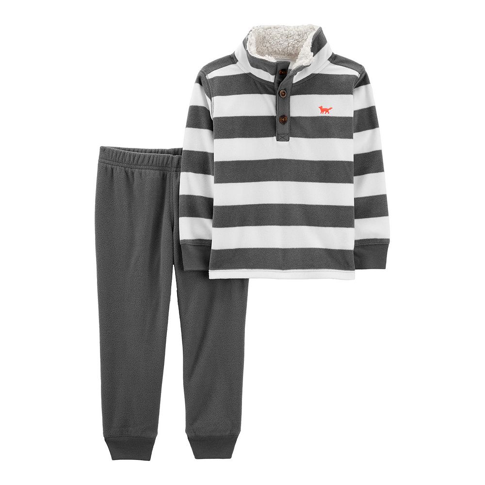 Toddler S25 Stripe Loose Fit Top and Jogger Pants Set (2-7y) - 3 Colors main image 0