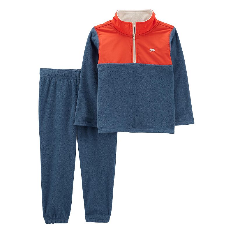 Baby Boy Carters Colorblock Pullover Fleece Jacket & Jogger Pants Set, Inf