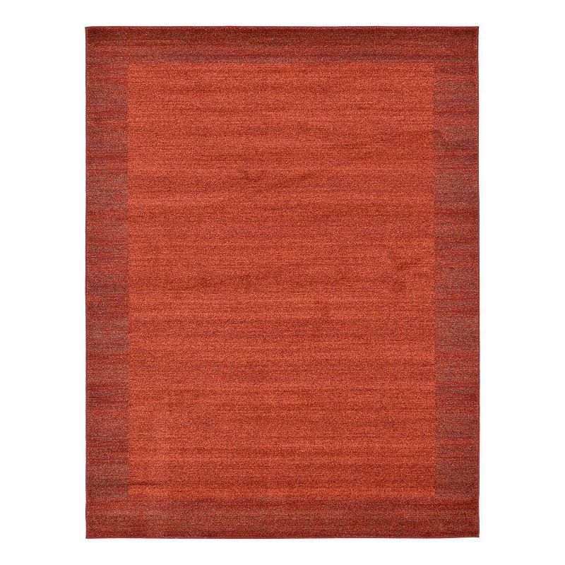 Unique Loom Abigail Del Mar Rug, Red, 8Ft Sq