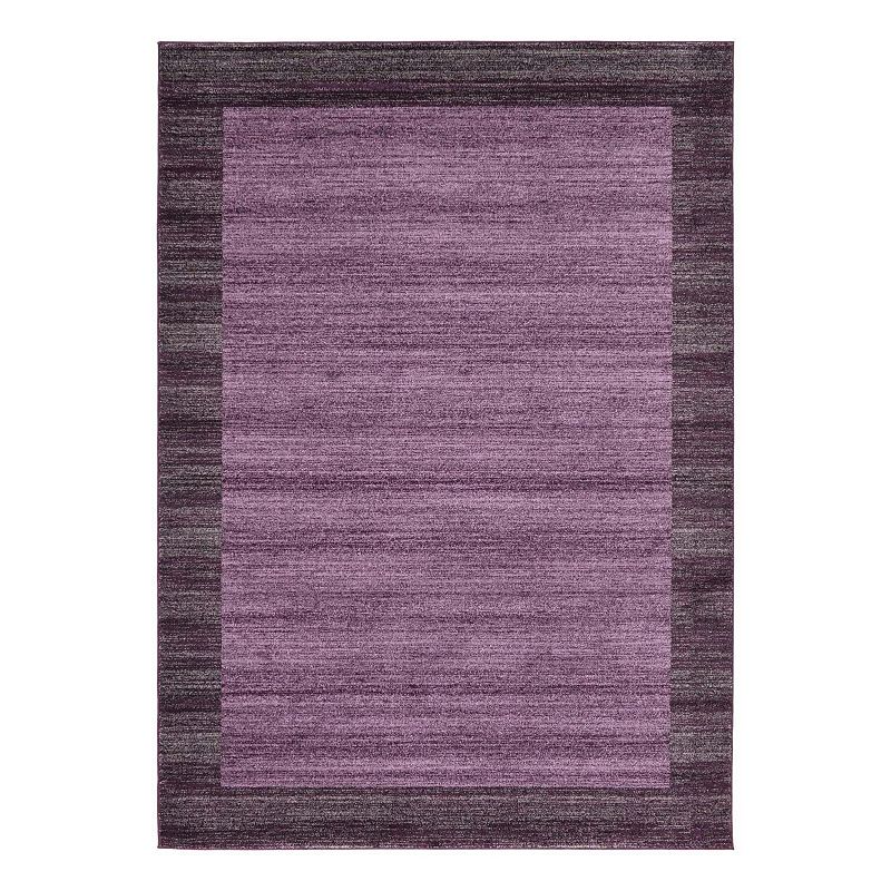 Unique Loom Abigail Del Mar Rug, Purple, 6Ft Rnd