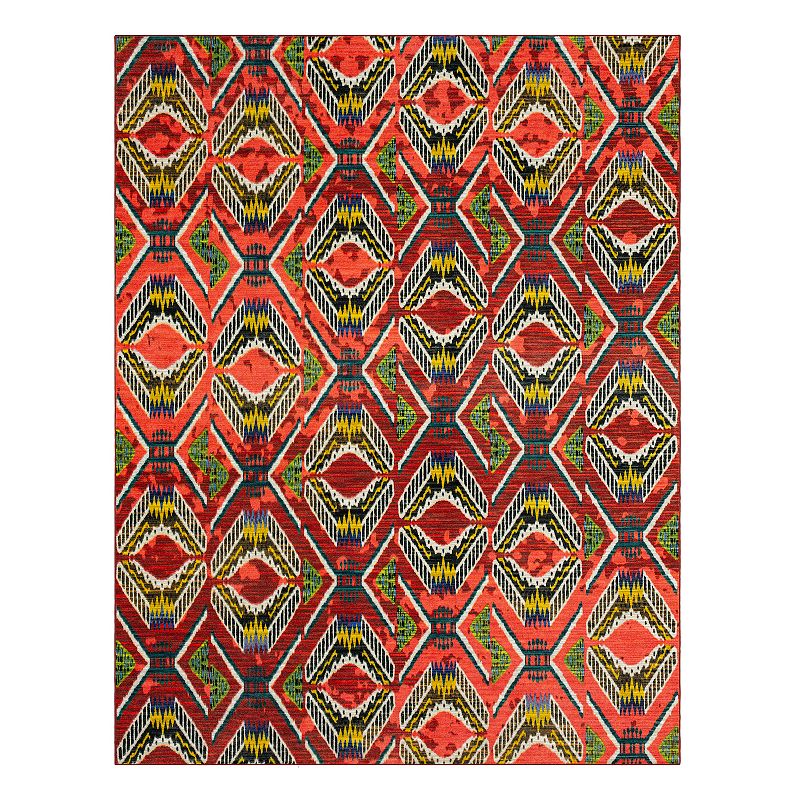 Mohawk Home Celinda Area Rug, Red, 8X10 Ft