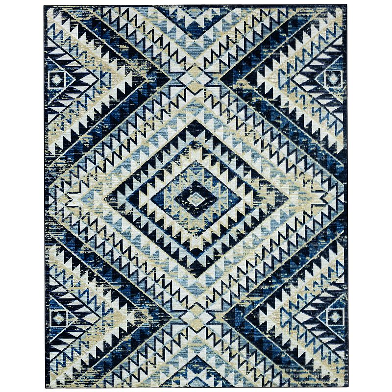 Mohawk Home Bethanee Area Rug, Blue, 5X8 Ft