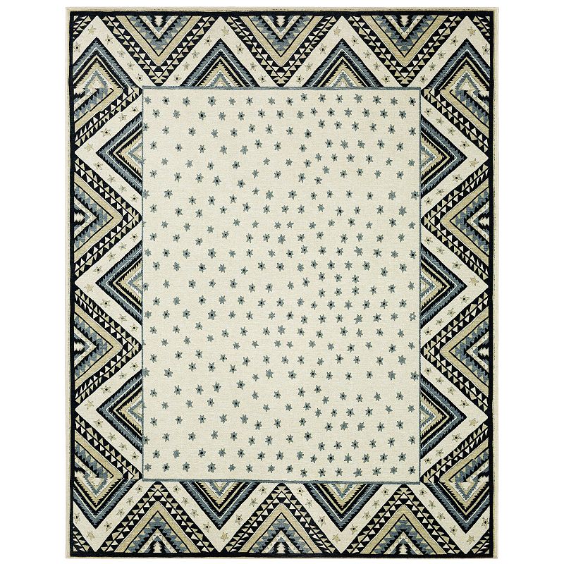 46902535 Mohawk Home Nykhole Area Rug, Black, 8X10 Ft sku 46902535