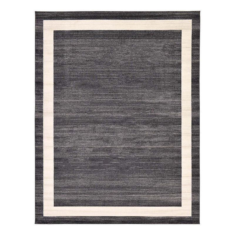 Unique Loom Maria Del Mar Rug, Black, 6Ft Rnd