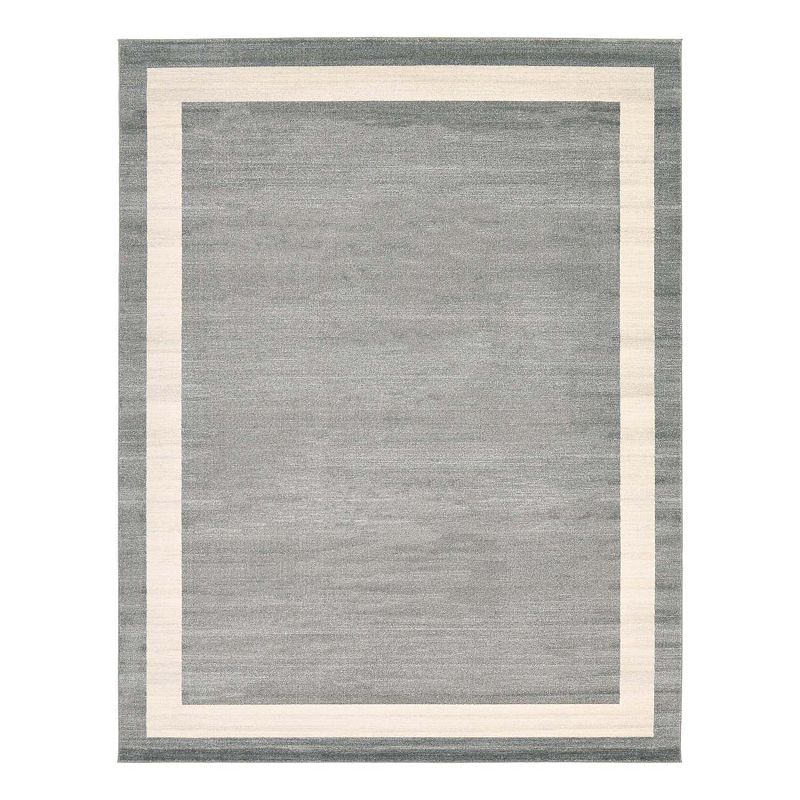 Unique Loom Maria Del Mar Rug, Grey, 8Ft Rnd