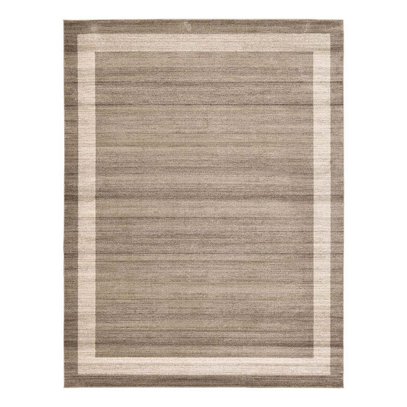 Unique Loom Maria Del Mar Rug, Brown, 8Ft Sq