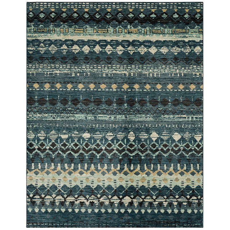 Mohawk Home Gulla Stripe Area Rug, Blue, 8X10 Ft