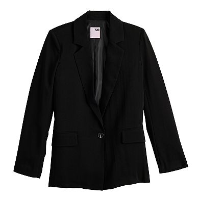 Juniors' SO® Oversized Blazer