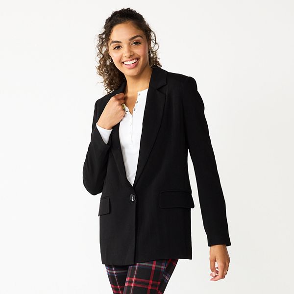 Juniors' SO® Oversized Blazer