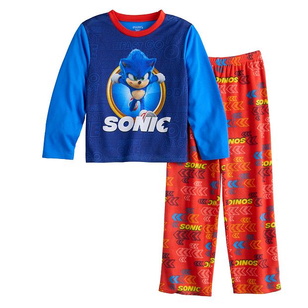 Boys 4-10 Sonic the Hedgehog Top & Bottoms Pajama Set