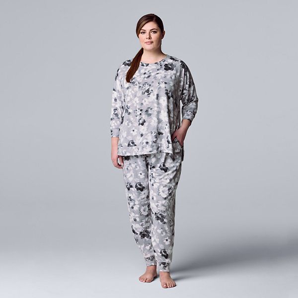 Kohls Plus Size Simply Vera Vera Wang Pajamas: Weekend Retreat Top