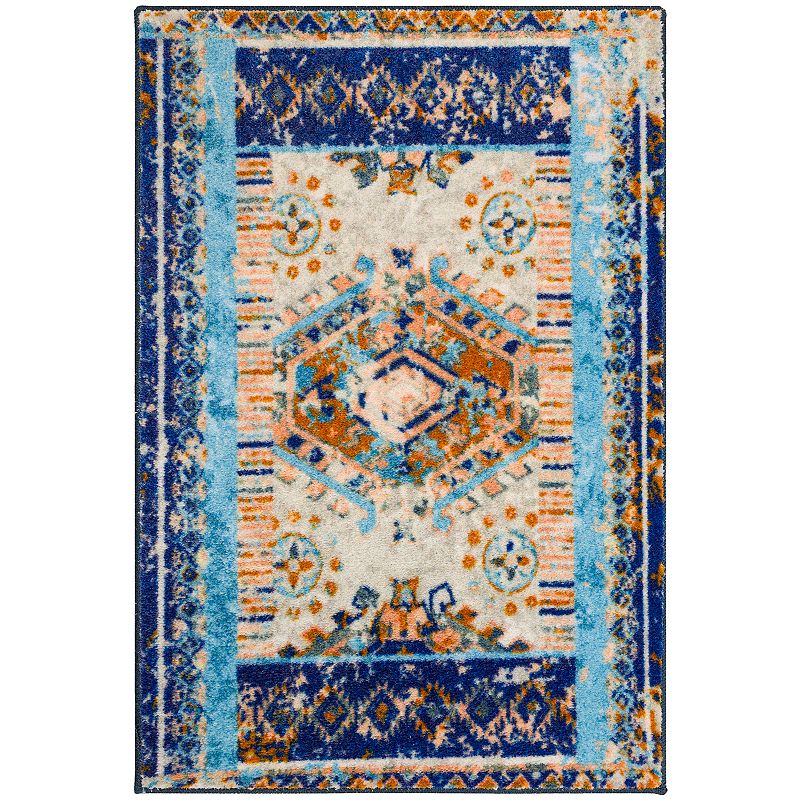 Mohawk Home Kimmy Area Rug, Blue, 3X5 Ft