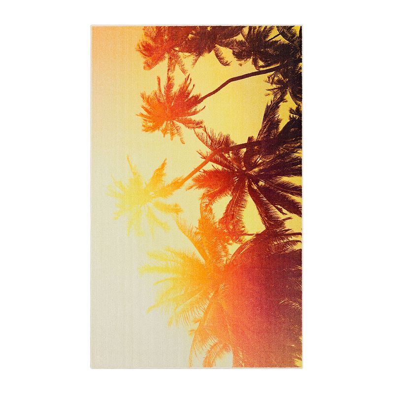 Mohawk Home Sun Kissed Palm Rug, Yellow, 8X10 Ft