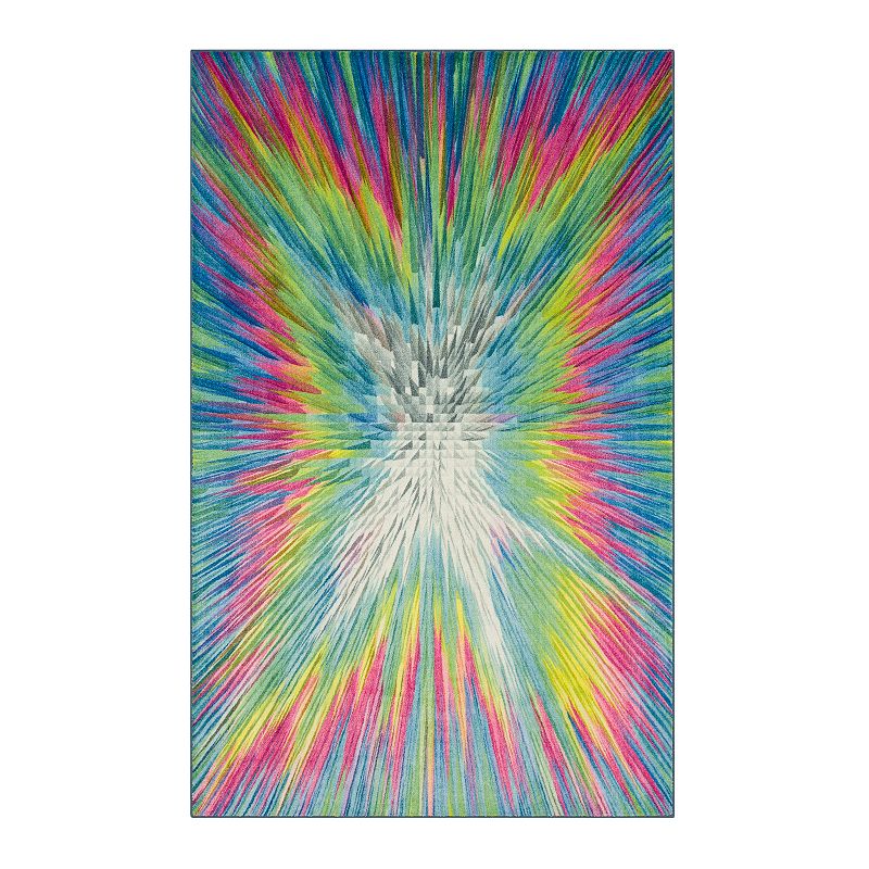 Mohawk Home Prismatic Rainbow Multi Area Rug, Multicolor, 5X8 Ft