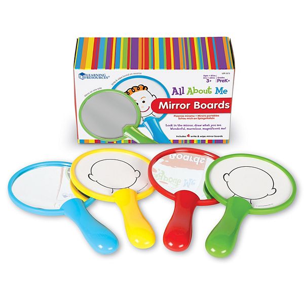 Learning Resources All About Me Mirror Boards Set of 4 Learning Toy
