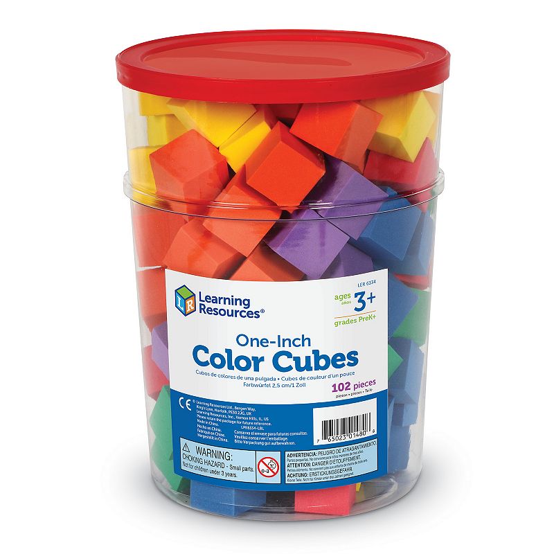 Learning Resources Soft Foam Color Cubes Learning Toy, Multicolor