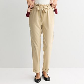 Juniors' SO® High-Rise Paperbag Waist Pants