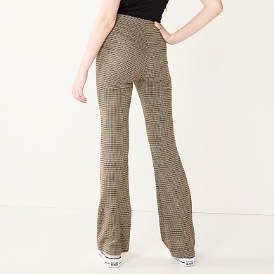 Juniors' SO® High-Rise Fitted Flare Pants